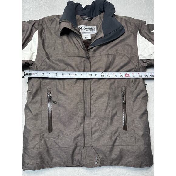 Columbia Titanium Women’s Ski & Snowboard Jacket Brown Waterproof Insulated SZ M - Picture 5 of 13
